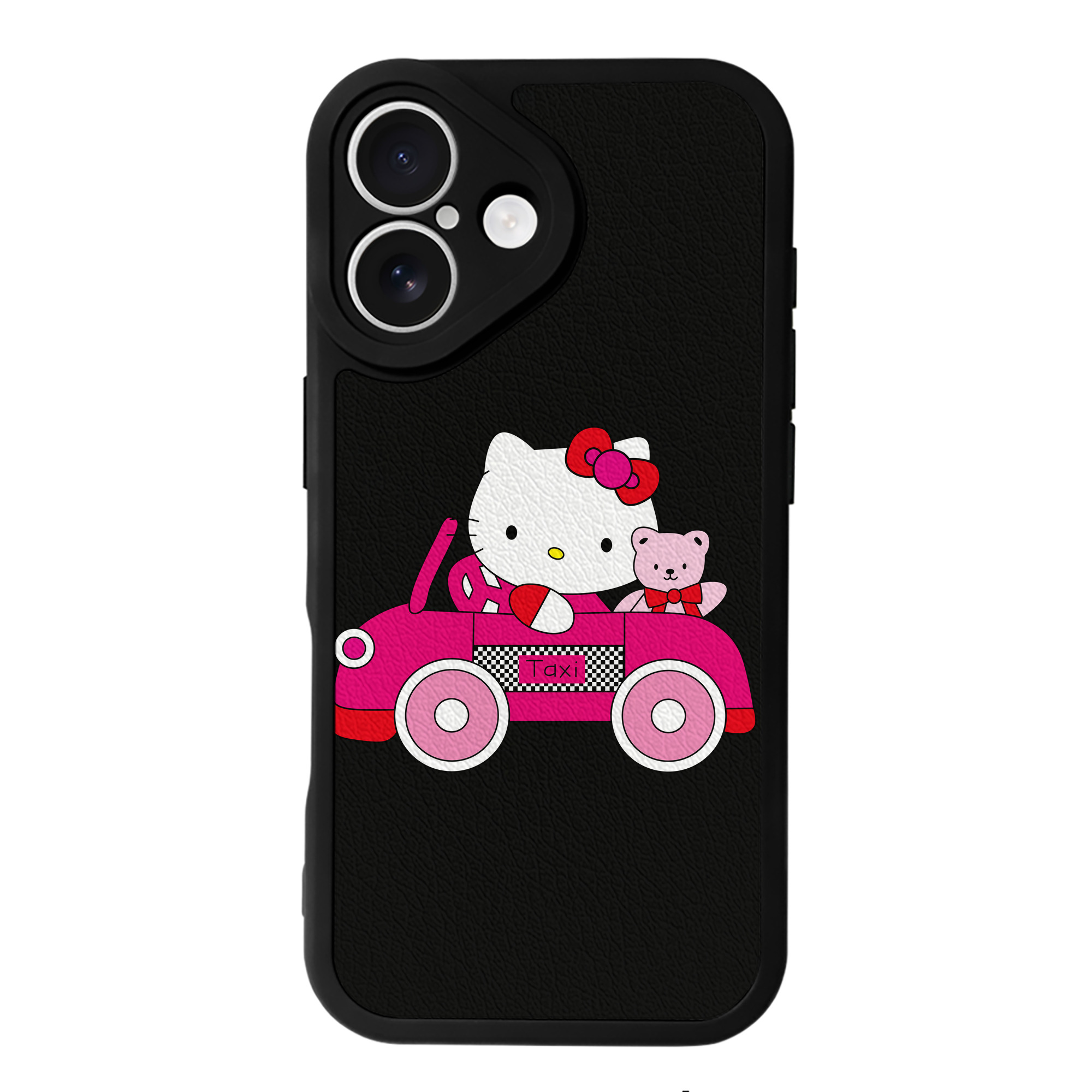（画像用） Hello Kitty ハローキティ 【iPhone 16シリーズ対応】シリコンスマホケース（レザー調） 材質：シリコン